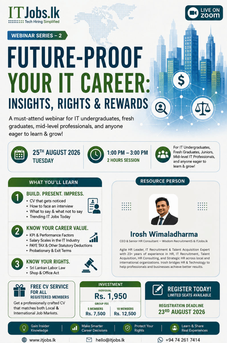 Future-Proof Your IT Career: Insights, Rights & Rewards (Webinar Series – 2)